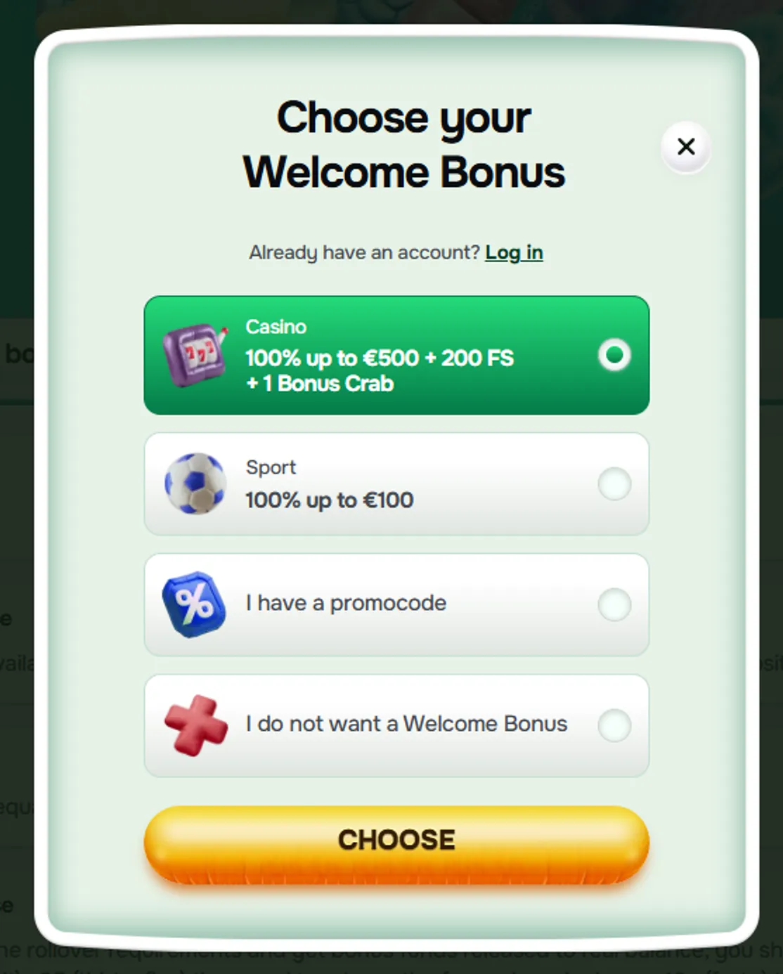 Buracobet login